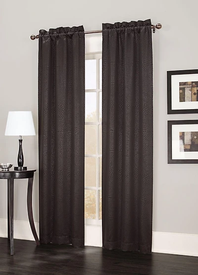 918 Cheetah Room Darkening Rod Pocket Curtain