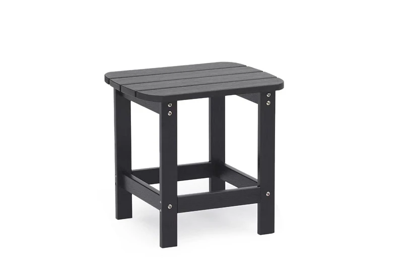 Tanfly Polycarbonate Side Table for Indoor/Outdoor Use – Black