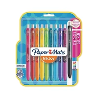 Stylo de gel Paper Mate Inkjoy, couleurs assorties, paq. de 10
