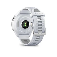 Garmin Forerunner® 965 GPS Smartwatch - Titanium Bezel with Whitestone Case and Whitestone/Powder Grey Silicone Band