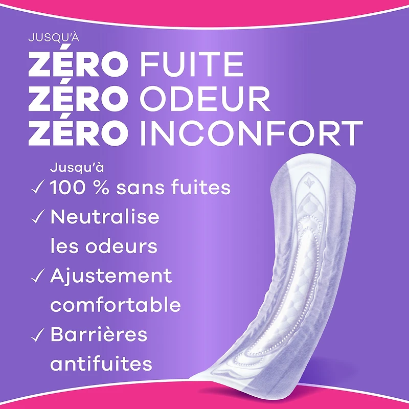 Serviettes d’incontinence Always Discreet pour femmes adultes, absorption maximale, régulières, serviettes de post-partum, 48 serviettes