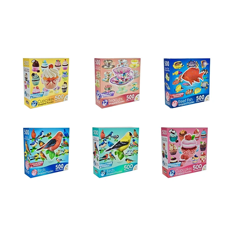 Cra-Z-Art 15 Bird Shaped Puzzles, total 500pcs
