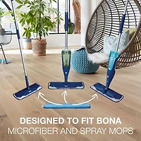Tampon de nettoyage de rechange en microfibre Bona pour sols durs, compatible avec la vadrouille Bona Système de nettoyage durable