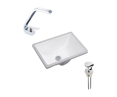 DROP Bath and Kitchen DR091109 Undermount Bathroom Sink Set