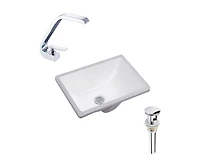 DROP Bath and Kitchen DR091109 Undermount Bathroom Sink Set