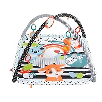 Fisher-Price 3-in-1 Music Glow and Grow Gym Infant Playmat with Lights & Removable Toys, Ages 0+