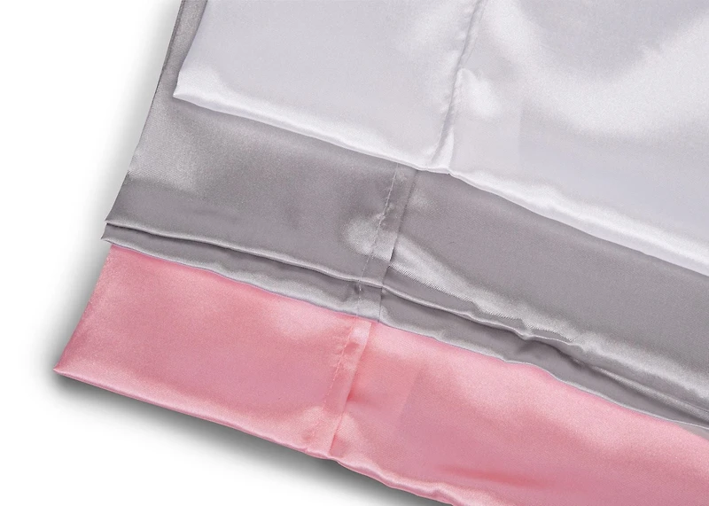 Beautiful Dream 2Pack Satin Pillow Case Grey King