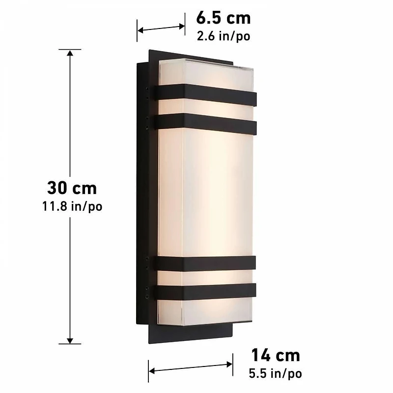 Artika Glow Box 3 indoor/outdoor light, Intergrated LED Outdoor Wall Light