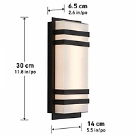 Artika Glow Box 3 indoor/outdoor light, Intergrated LED Outdoor Wall Light