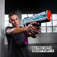 XSHOT SKINS Pro Series Fury-X by ZURU with 40 Darts, Air Pocket Technology Darts and Dart Storage, Outdoor Toy for Boys and Girls, Teens and Adults, Foam Blaster