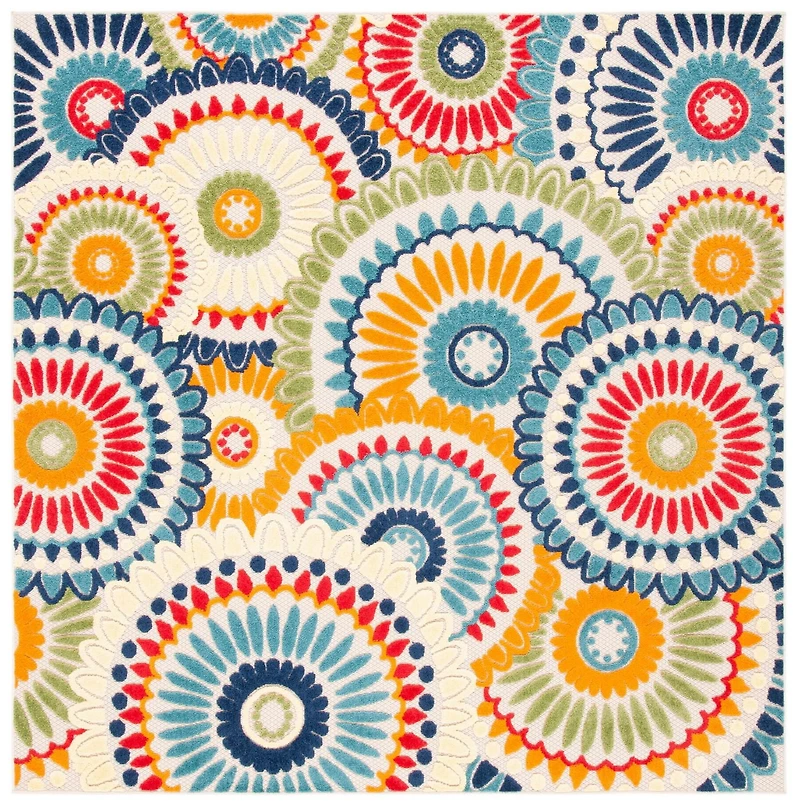 SAFAVIEH Cabana Marina Suzani Outdoor Area Rug