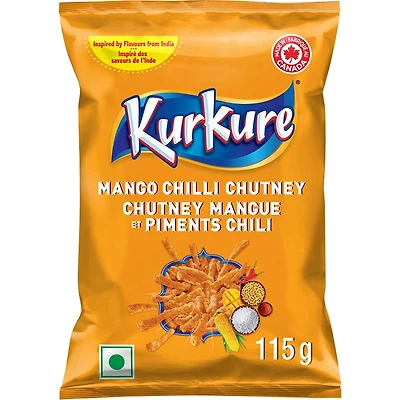 Kurkure grignotines aromatisées Chutney mangue et piments chili