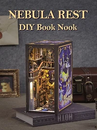 Tradeopia 3D Wooden Puzzle Nebula Common Room DIY Book Nook Kit