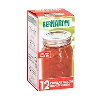 Bernardin Standard Lids 2pc, 12 pack, 70mm, Regular