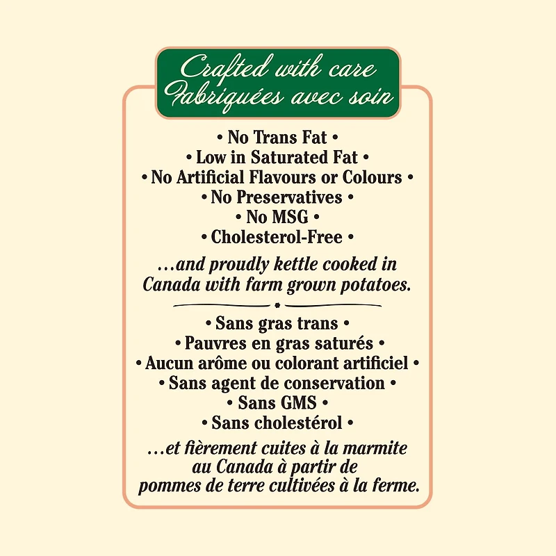 Miss Vickie's Sea Salt & Malt Vinegar Kettle Cooked Potato Chips, 325 g.