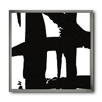 Designart Black & White Crossing Paths II Framed Wall Art