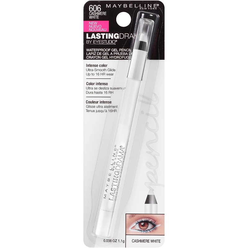 Maybelline New York Eye Studio Lasting Drama Gel Pencil, 1  GR