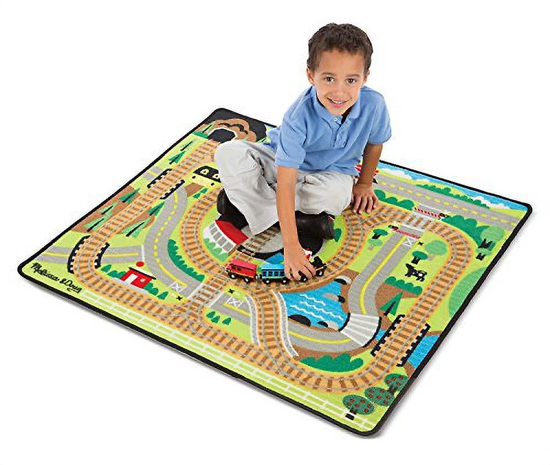 Melissa & Doug Around the Rails Train Rug