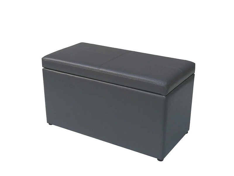 Pouf de rangement Mainstays en simili-cuir