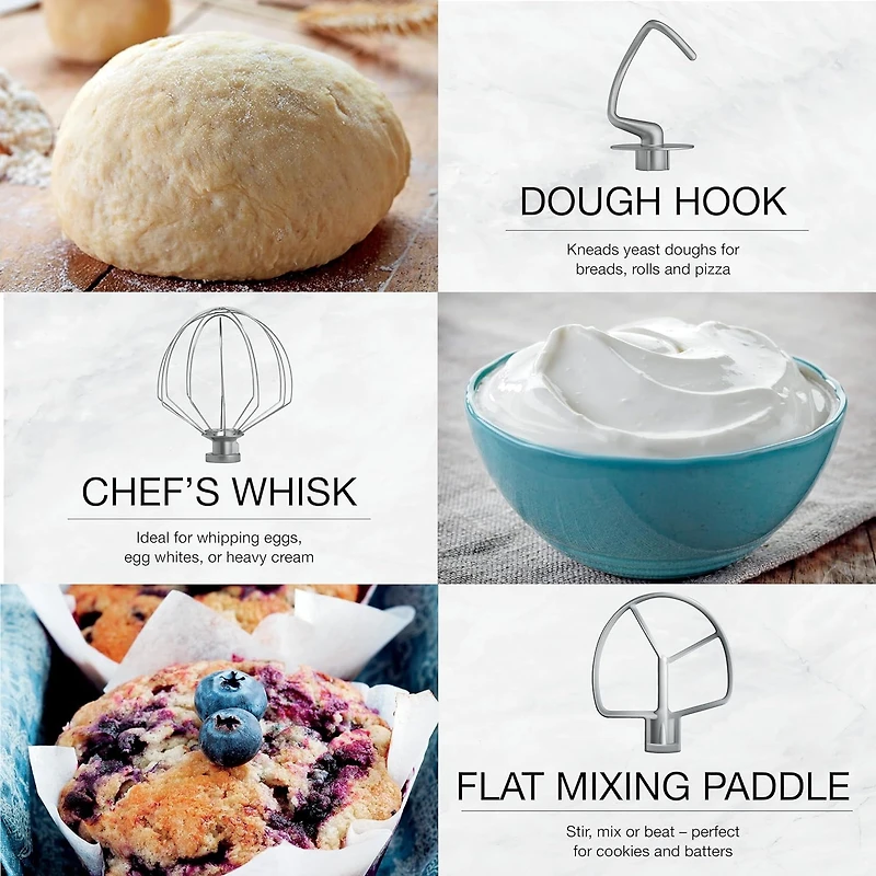 Batteur sur socle à tête inclinable Cuisinart Precision Master de 5,2 L 5,5 pintes (5,2 l)