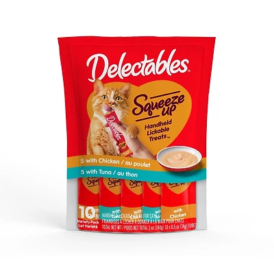 Delectables™ Squeeze Up™ Friandise pour chat au poulet et au thon