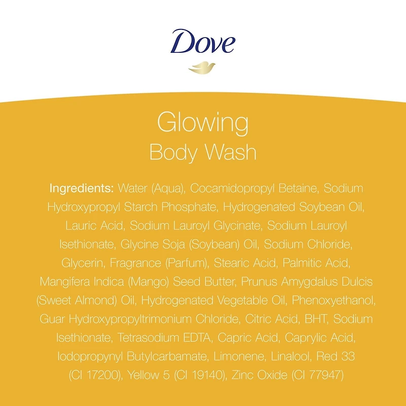 Nettoyant Corporel Éclatant Dove Beurre de Mangue et Beurre d'Amande