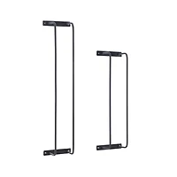 Porte-serviettes en métal Cody, Noir (Paquet de 2)