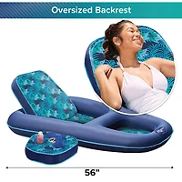Aqua 2-in-1 Tanner and Recliner Pool, Beach and Lake Lounge