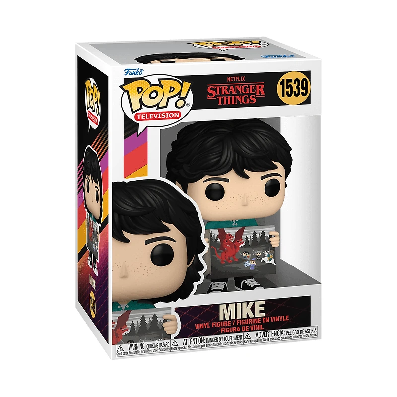Funko Pop! Television: Stranger Things - Mike Wheeler avec Painting Figurine En Vinyle