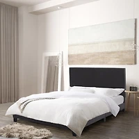 CorLiving Juniper Charcoal Fabric Upholstered  Bed, Double