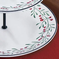 Holiday Time 2-Tier Serving Plate