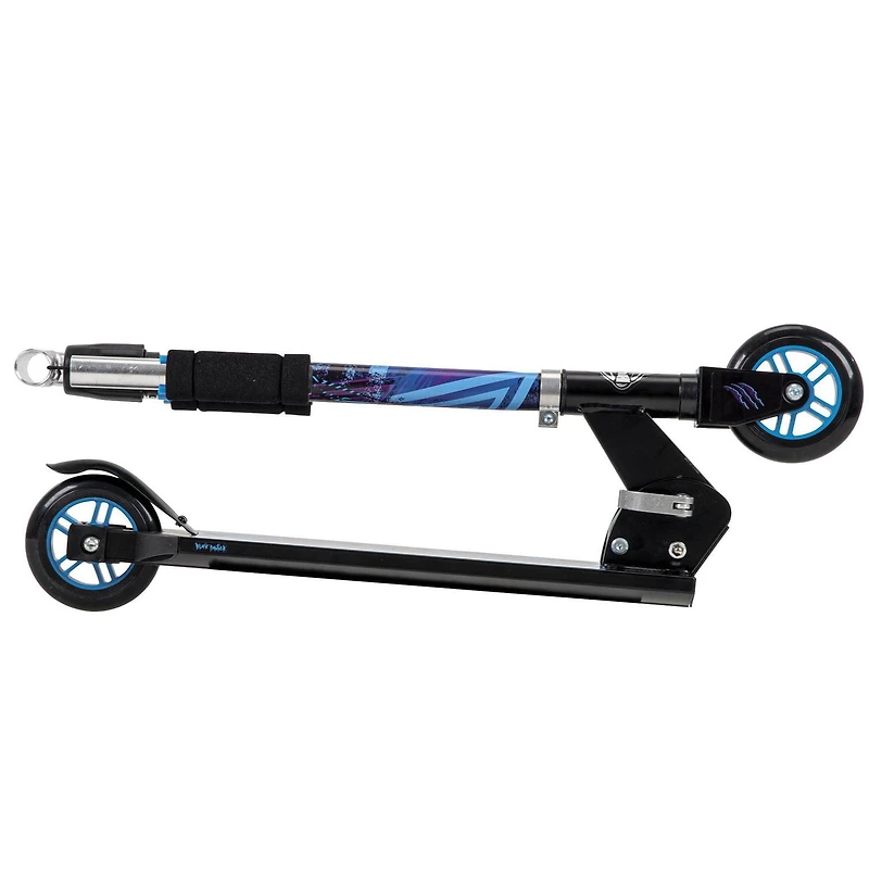 Marvel Black Panther Boys' Inline Folding Aluminum Scooter, by Huffy, black