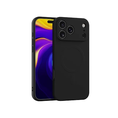 Onn iPhone 17PM étui en silicone compatible avec Magsafe, protection sur 4 côtés, protection contre les chutes de 1,5 m