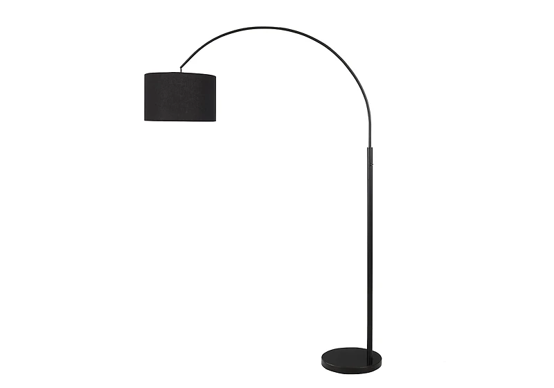 Monarch Specialties - Lighting, 81"H, Floor Lamp, Black Metal, Black Shade, Contemporary
