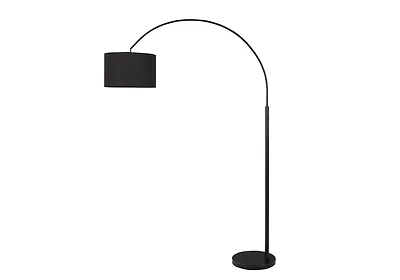 Monarch Specialties - Luminaire, 81"H, Lampadaire, Métal Noir, Abat-Jour Noir, Contemporain