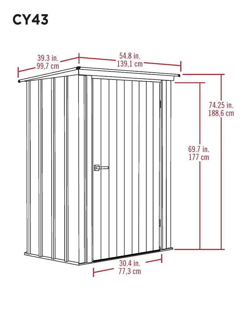 Abri de jardin Spacemaker, 1,2 x 0,9 m, Sarcelle et Anthracite