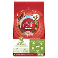 Purina ONE +Plus Santé générale avec du vrai poulet, Nourriture Sèche pour Chien, 1.6 kg