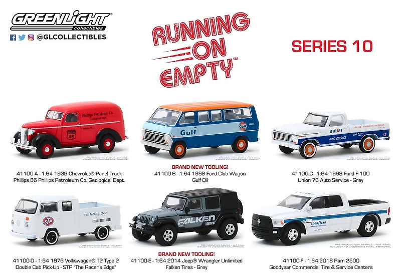 GreenLight 1:64 Running on Empty Die-Cast Vehicles Series 10