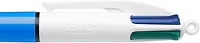 BIC 4-Color Original Retractable Ball Pens, Medium Point (1.0 mm), 12-Count Pack, Retractable Ball Pen With Long-Lasting Ink