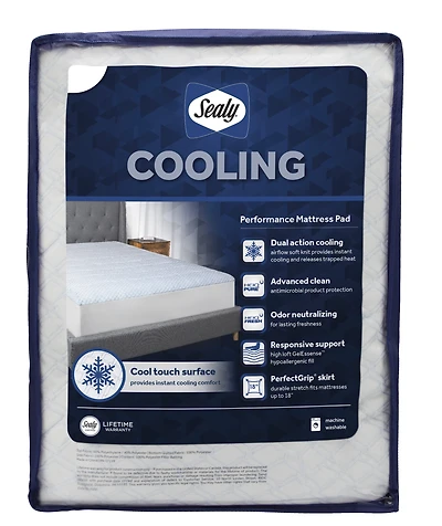 Couvre-matelas rafraîchissant Sealy, grand lit – Garnissage haut loft