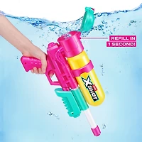 XSHOT Water Fast Fill (33ft & 750ml) 80s Super Splash Yellow Outdoor Water Blaster by ZURU Ages 6+