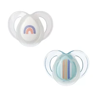 Tommee Tippee Nighttime pacifier, 6-18months, 2 pack of glow in the dark pacifiers with reusable sterilizer pod, Tommee Tippee Nighttime Pacifier, 6-18 Months