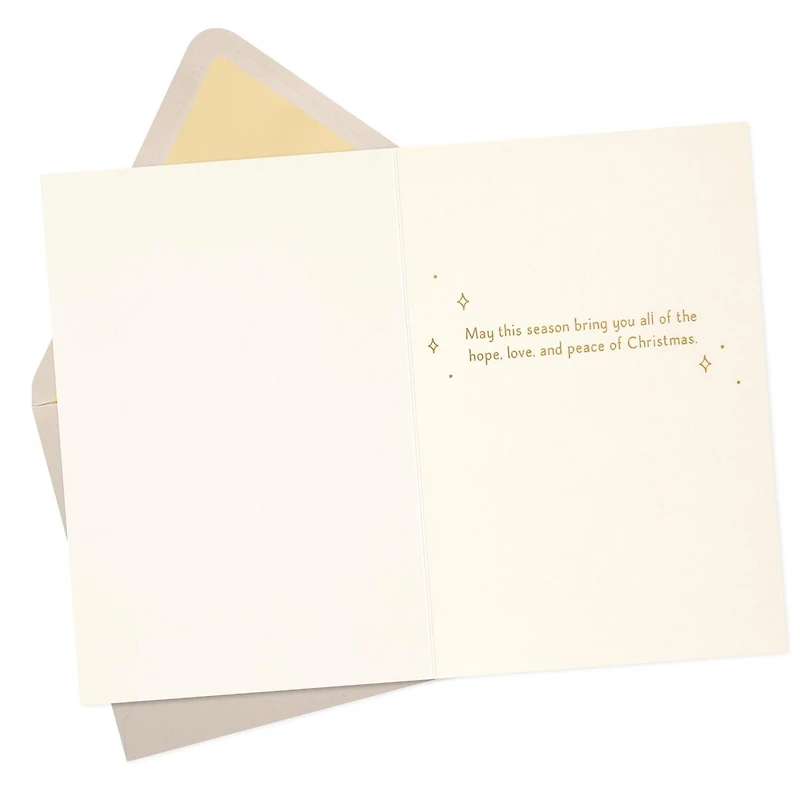 Hallmark Signature Religious Wood Christmas Card (A Savior is Born)