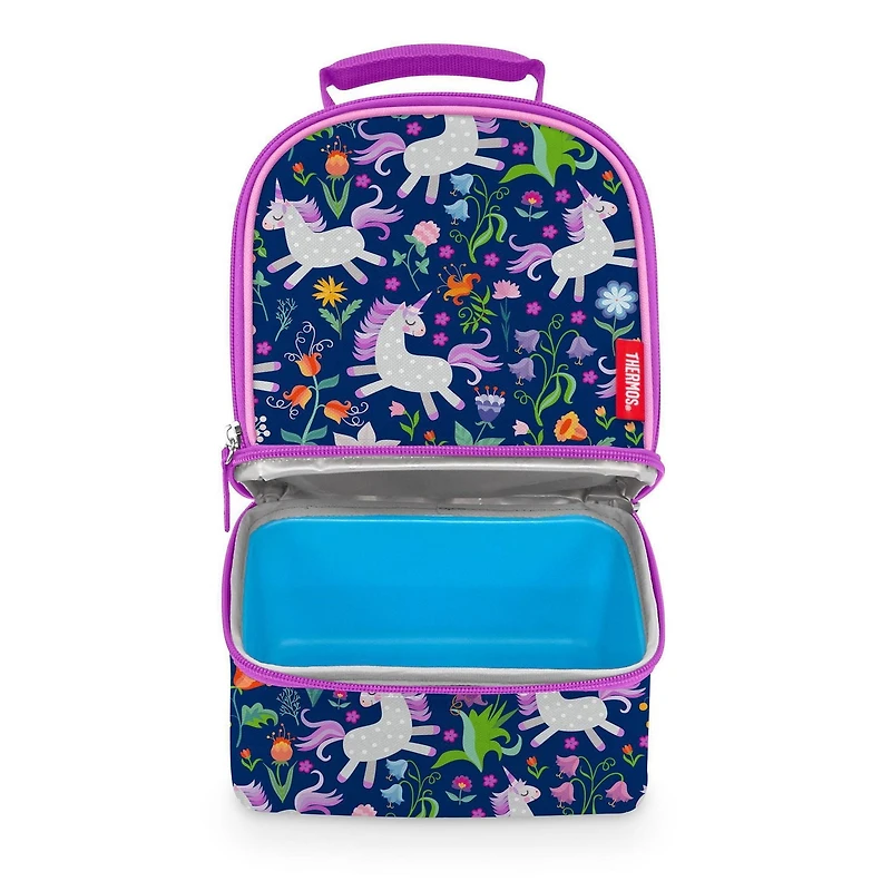 Sac à Lunch Réutilisable Thermos à Deux Compartiments Pour Enfants, Motif  Licorne LDPE, 100% sans PVC