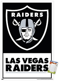 NFL Las Vegas Raiders - Logo 21 Wall Poster, 14.725" x 22.375" Framed