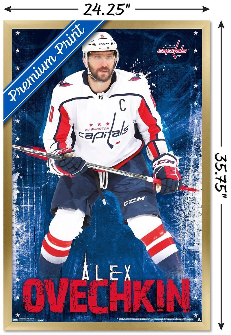 NHL Washington Capitals - Alex Ovechkin 17 Wall Poster, 22.375" x 34"