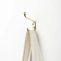 Era Double Hook 2-Pack Gold, 3.25 x 0.75 x 2.25 in.