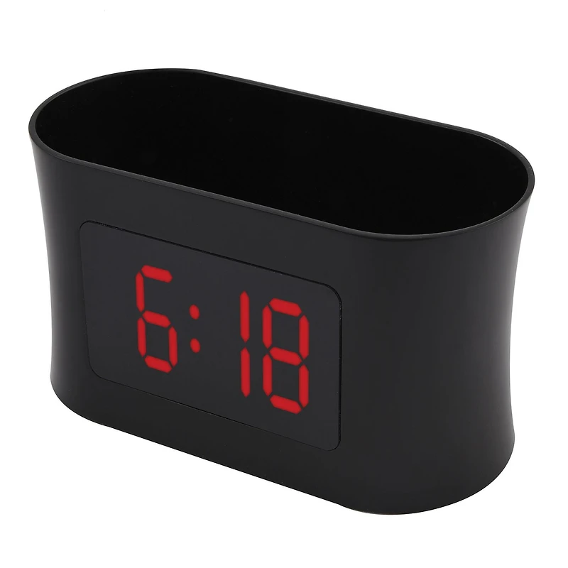 Caddie Réveil Double Réveil RCA avec Recharge USB - Noir