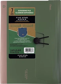 Classeur expansible 7 pochettes recyclé Five Star