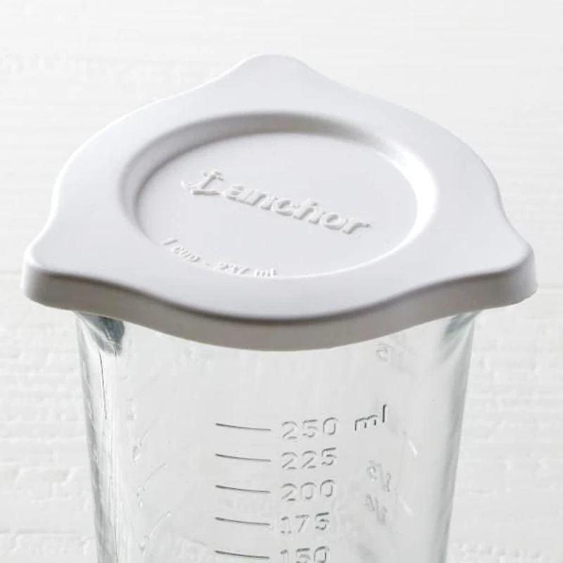 Anchor Hocking 8oz Triple Pour Measuring Cup with Lid, 8oz Triple Pour Measuring Cup with Lid